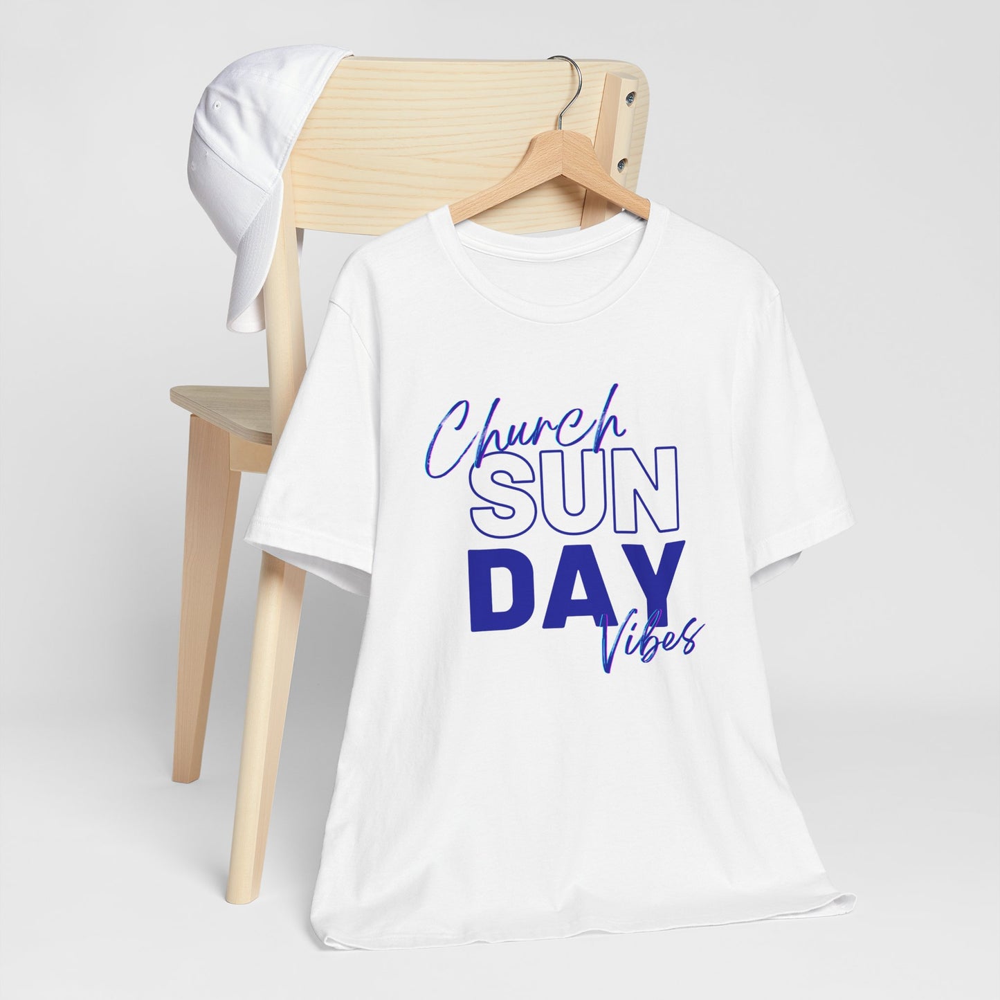 Sunday Church Vibes Tee — "Church SUN DAY Vibes" Graphic T-Shirt