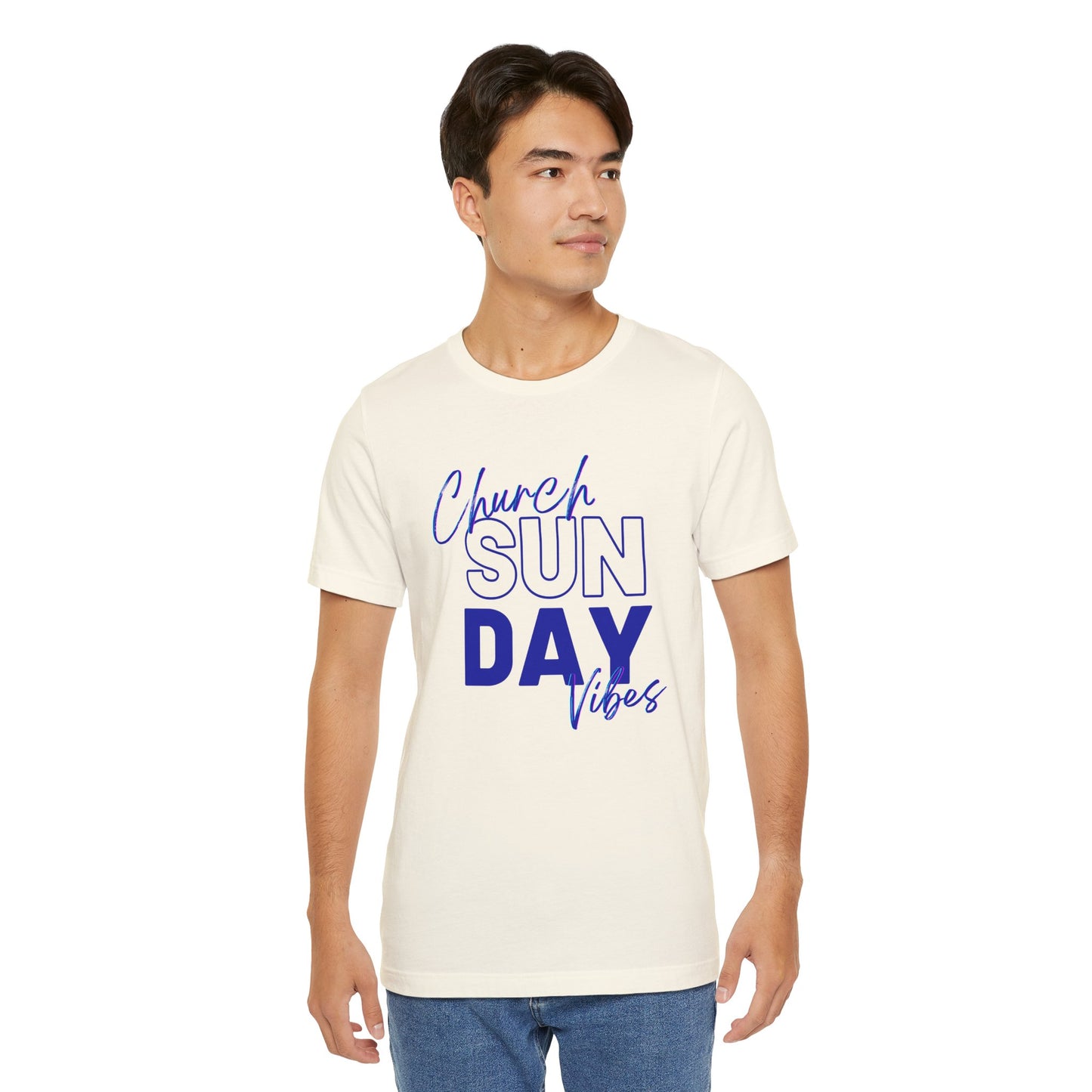Sunday Church Vibes Tee — "Church SUN DAY Vibes" Graphic T-Shirt